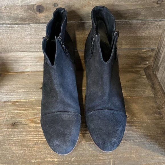 Womens Rag & Bone‎ Black Suede Ankle Heeled Booties Boots Size EUR 38 US 8 M GUC - Picture 3 of 6